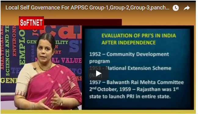 Local Self Governance For APPSC
