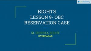 OBC Reservation Case Indira Sahawey vs Union of India