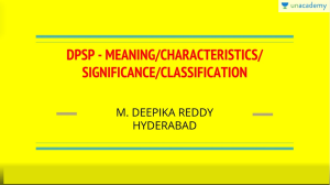 DPSP Meaning charcteristics Significance Classification
