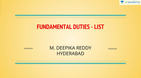Fundamental Duties List