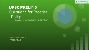 UPSC Prelims Polity Fundamental Rights Practice Questions