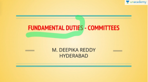 UPSC CSE Fundamental Duties Committees