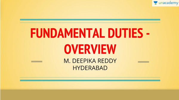 UPSC CSE Fundamental Duties Overview